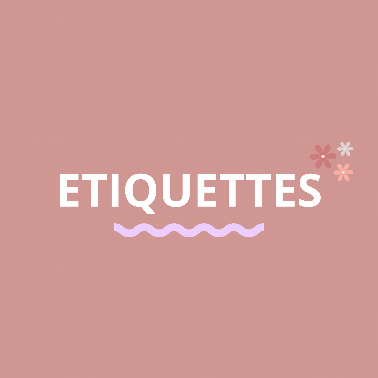 Etiquettes - Sans garnitures